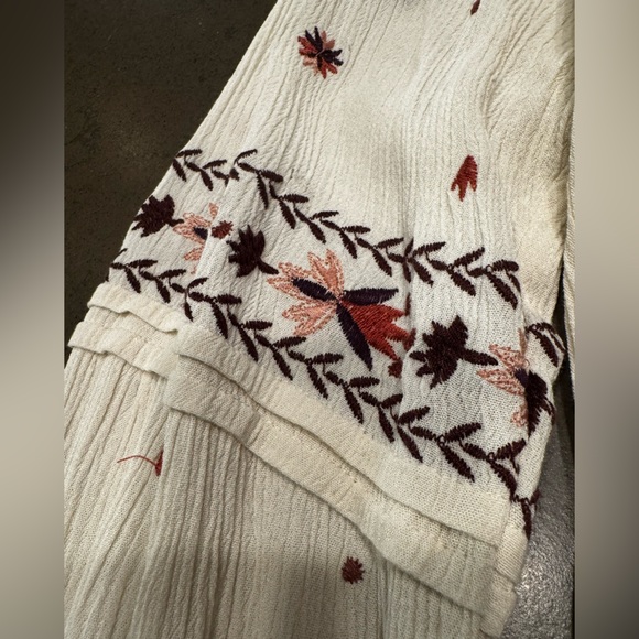 Knox Rose Embroidered Peasant Boho Top Sz: L - Picture 7 of 11
